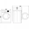 Прально-сушильна машина Whirlpool фронтальна, 11(7)кг, 1600, A, 60см, дисплей, пара, інвертор, білий