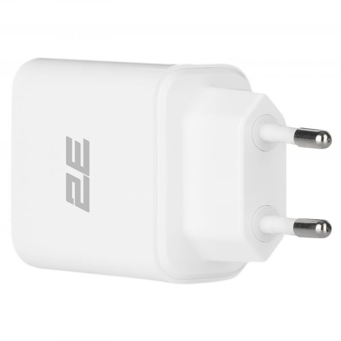 Зарядний пристрій мережевий 2E 20Вт USB-C PD, білий