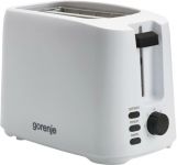 Тостер Gorenje, 850Вт, функц. розморожування, автовідключення, пластик, білий Тостер Gorenje, 850Вт, функц. розморожування, автовідключення, пластик, білий