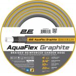 Шланг садовий 2Е AquaFlex Graphite 3/4" 10м 4 шари 20бар -10+50°C Шланг садовий 2Е AquaFlex Graphite 3/4" 10м 4 шари 20бар -10+50°C
