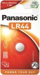 Батарейка Panasonic лужна LR44(A76, AG13, G13A, PX76, GP76A, RW82) блістер, 1 шт.