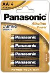 Батарейка Panasonic ALKALINE POWER лужна AA блістер, 4 шт.
