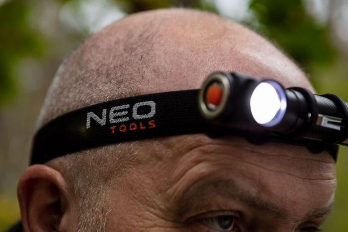 Ліхтар налобний акумуляторний Neo Tools, 1200мА·год, 800лм, 10Вт, 3 функції освітлення, IP20