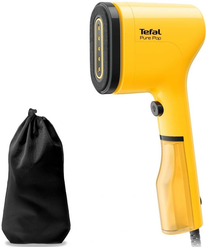 Відпарювач Tefal компактний Pure Pop, 1300Вт, 70мл, постійна пара - 20гр, жовтий