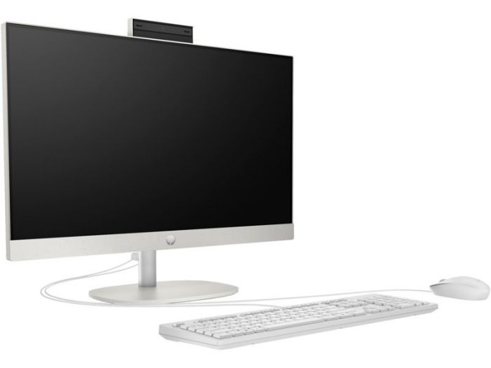 Комп'ютер персональний моноблок HP 240-G10 23.8" FHD IPS AG, Intel i5-1335U, 16GB, F512GB, UMA, WiFi, кл+м, 3р, Win11P, білий