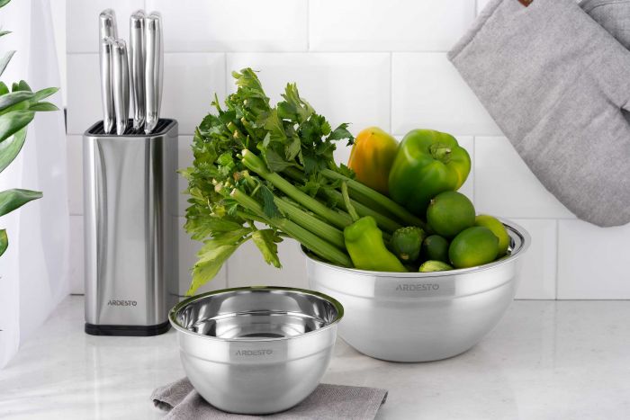 Миска Ardesto Gemini, 24см, 3.2л, нержавіюча сталь Миска Ardesto Gemini, 24см, 3.2л, нержавіюча сталь