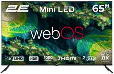 Телевізор 65" 2E MiniLED 4K 60Hz Smart WebOS Black Телевізор 65" 2E MiniLED 4K 60Hz Smart WebOS Black