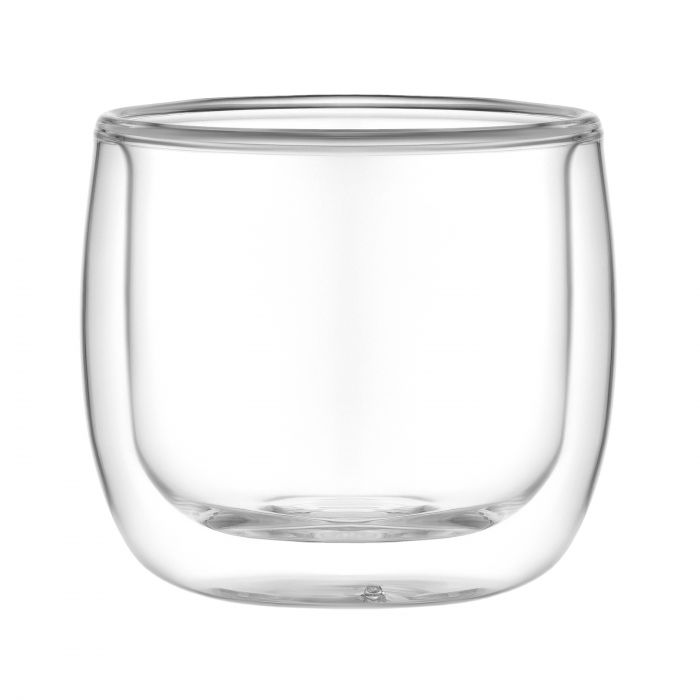 Набір чашок з подвійними стінками Ardesto, 260мл, 2шт, боросилікатне скло, прозорий