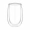 Набір чашок з подвійними стінками Ardesto, 350мл, 2шт, боросилікатне скло, прозорий