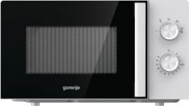 Мікрохвильова піч Gorenje, 17л, мех. керув., 700Вт, дисплей, білий Мікрохвильова піч Gorenje, 17л, мех. керув., 700Вт, дисплей, білий