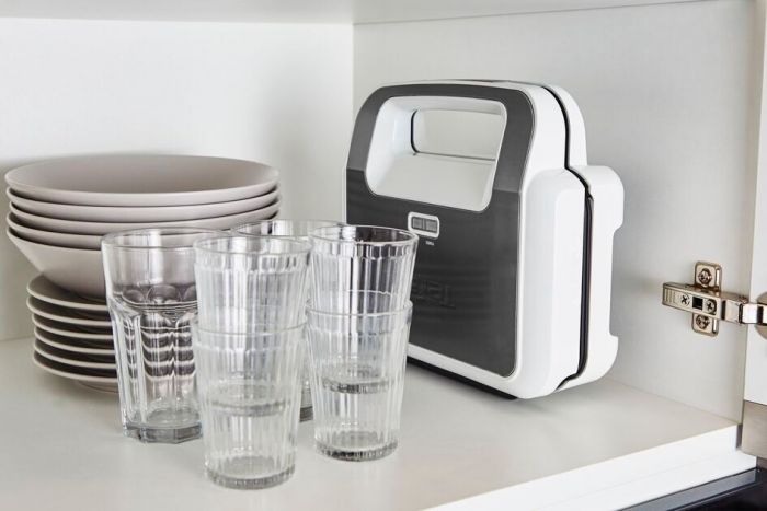 Мультимейкер Tefal Snack XL 850Вт, тефлон, 3 пластини, корпус-пластик, біло-чорний