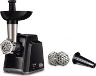М'ясорубка Tefal Classic, 1400Вт, 1.7кг/хв, 2 решітки, насадка для ковбас, пластик, чорний М'ясорубка Tefal Classic, 1400Вт, 1.7кг/хв, 2 решітки, насадка для ковбас, пластик, чорний
