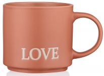 Чашка Ardesto Love, 420мл, кераміка, помаранчевий