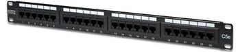 Патч-панель DIGITUS САТ 5e UTP, 19", 1U, 24 порти, зібрана