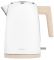 Електрочайник Ardesto EKL-F420WWD, 1.7л, метал, мат, Strix, білий