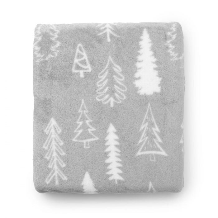 Плед Ardesto Christmas Flannel, 160х200см, 100% поліестер, ялинки