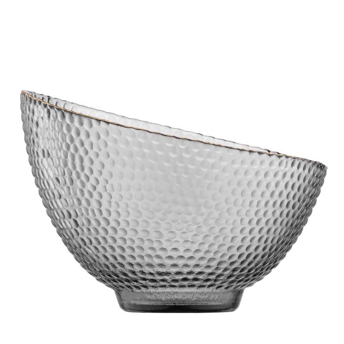 Салатник ARDESTO Commelina, 18см, скло, сірий