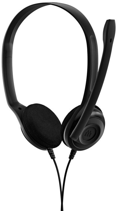 Гарнітура комп'ютерна стерео On-Ear EPOS PC 5 Chat, 3.5мм, односпрямований, 2м, Чорний