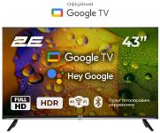 Телевізор 43" 2E LED FHD 60Hz Smart Google TV Black Телевізор 43" 2E LED FHD 60Hz Smart Google TV Black
