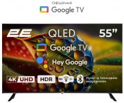 Телевізор 55" 2E QLED 4K 60Hz Smart Google TV Black Телевізор 55" 2E QLED 4K 60Hz Smart Google TV Black