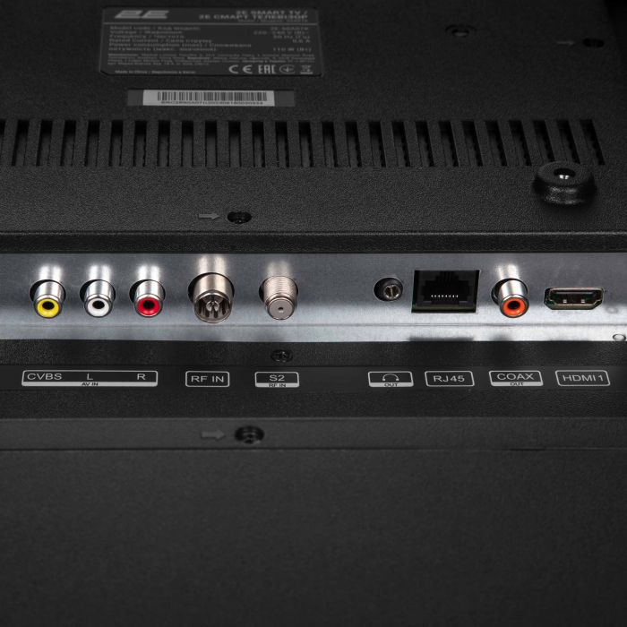 Телевізор 65" 2E QLED 4K 60Hz Smart Google TV Black