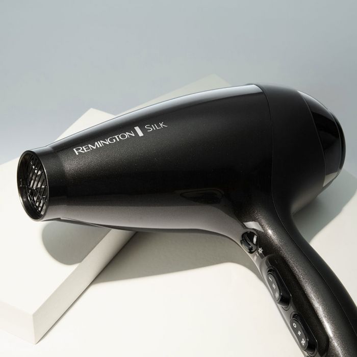 Фен Remington Silk, 2400Вт, 3 режими, дифузор, іоніз-я, хол. обдув, коричневий