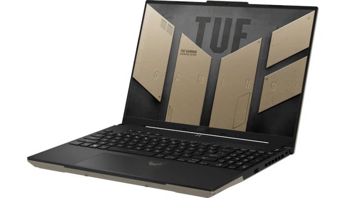 Ноутбук ASUS TUF A16 FA617NSR-N4127 16" QHD+ IPS, AMD R7-7435HS, 16GB, F512GB, AMD7600S-8, NoOS, Бежевий