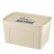 Ящик з кришкою для зберігання Ardesto 45.5х31х24.5см, 23л, пластик PP, бежевий