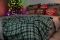 Плед Ardesto Christmas Fleece 130x160см, 100% поліестер, клітинка, зелений