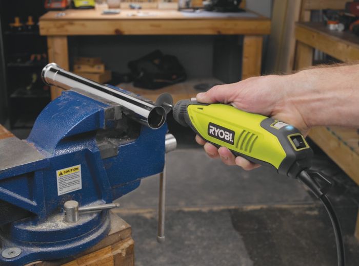 Шліфмашина шліфувально-гравірувальна Ryobi EHT150V 150Вт 10000-35000об/хв 115 приладь 0.6кг кейс