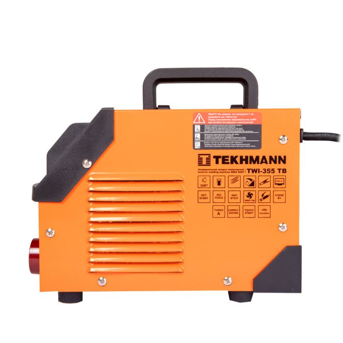 Зварювальний апарат інверторний Tekhmann TWI-355 TB 140А(190А turbo режим) 5.2-8.2кВт 170-270В 5кг