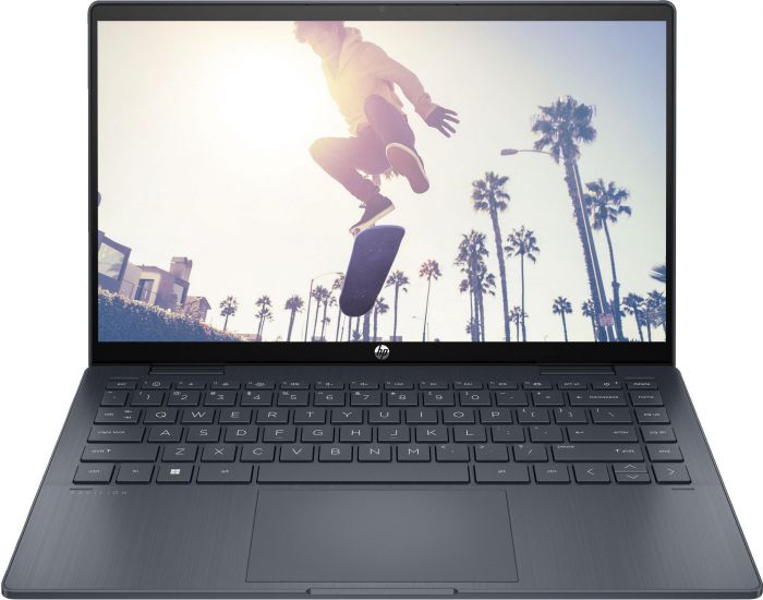 Ноутбук HP Pavilion x360 14-ek2001ua 14" FHD IPS Touch, Intel 7-150U, 16GB, F1024GB, UMA, DOS, синій