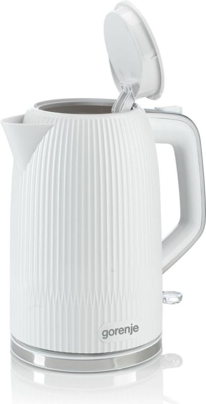 Електрочайник Gorenje 1.7л, Strix-контроль, білий матовий Електрочайник Gorenje 1.7л, Strix-контроль, білий матовий