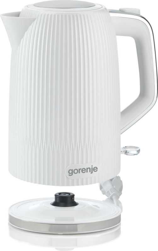 Електрочайник Gorenje 1.7л, Strix-контроль, білий матовий Електрочайник Gorenje 1.7л, Strix-контроль, білий матовий