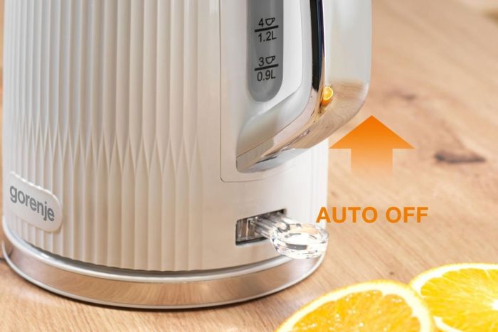 Електрочайник Gorenje 1.7л, Strix-контроль, білий матовий Електрочайник Gorenje 1.7л, Strix-контроль, білий матовий