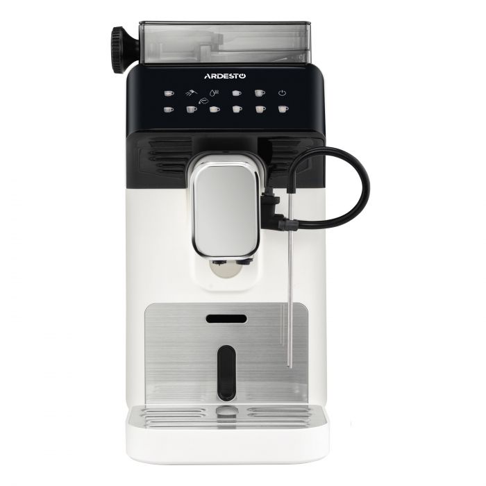Кавомашина ARDESTO, 2л, зерно, автомат.капуч, дисплей, авторецептів -9, біло-чорний