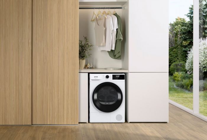 Сушильна машина Gorenje тепловий насос, 8кг, А++, 60см, дисплей, білий