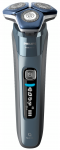 Бритва електр. Philips роторна Series 7000, 9Вт,  бритв.головок-3, Li-Ion, сух.+волог., тример, чохол, Bt., сіро-синій