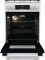 Плита Gorenje комбінована, 70л, 50x60см, дисплей, емальовані реш, програматор IconLed, кришка-скло, білий