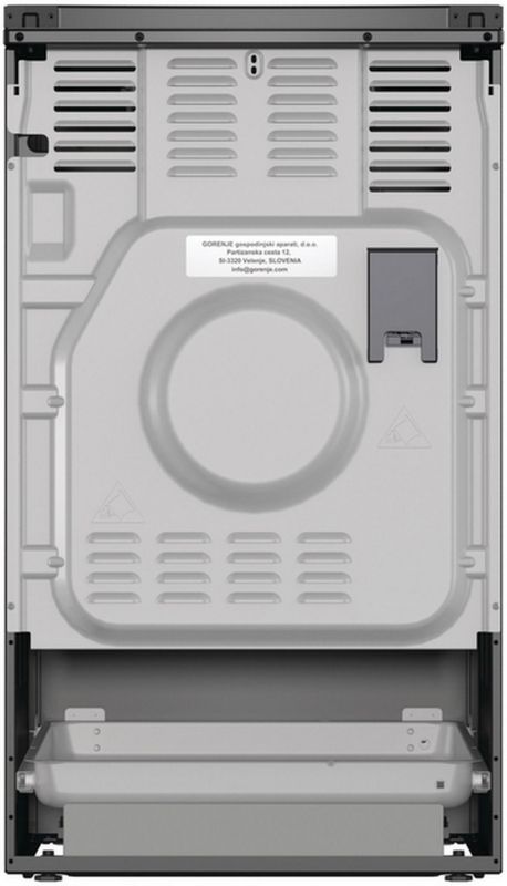 Плита Gorenje комбінована, 70л, 50x60см, дисплей, чавун, чорний