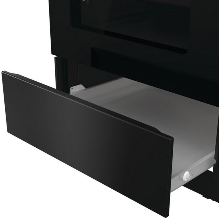 Плита Gorenje комбінована, 70л, 50x60см, дисплей, чавун, чорний