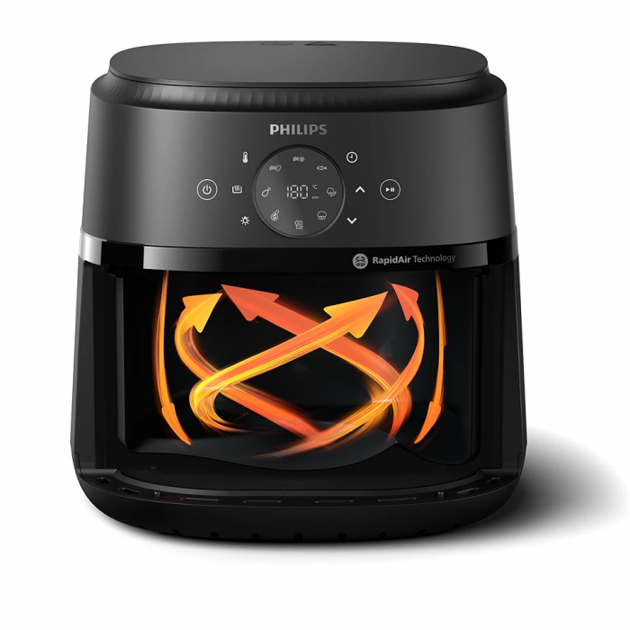 Мультипіч Philips Ovi серії 2000 1700Вт, чаша-6.2л, сенсорне управл., 13 авто. програм, пластик, чорний