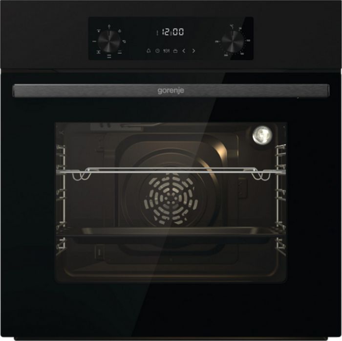 Духова шафа Gorenje електрична, 61л, A+, дисплей, конвекція, чорний