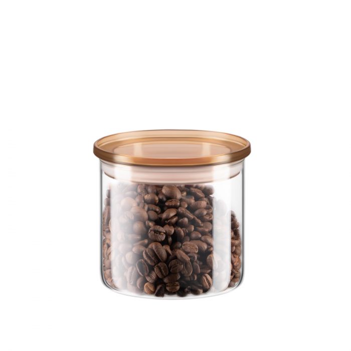 Банка для зберігання Ardesto Fresh 500мл, скло, пластик, прозорий