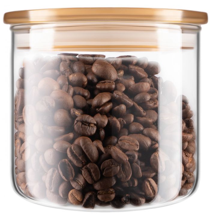 Банка для зберігання Ardesto Fresh 500мл, скло, пластик, прозорий