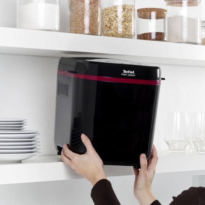 Хлібопічка Tefal PainPlaisir 650Вт, програм-1, макс.ваго -1кг, форма-прямокутник, пластик, чорний