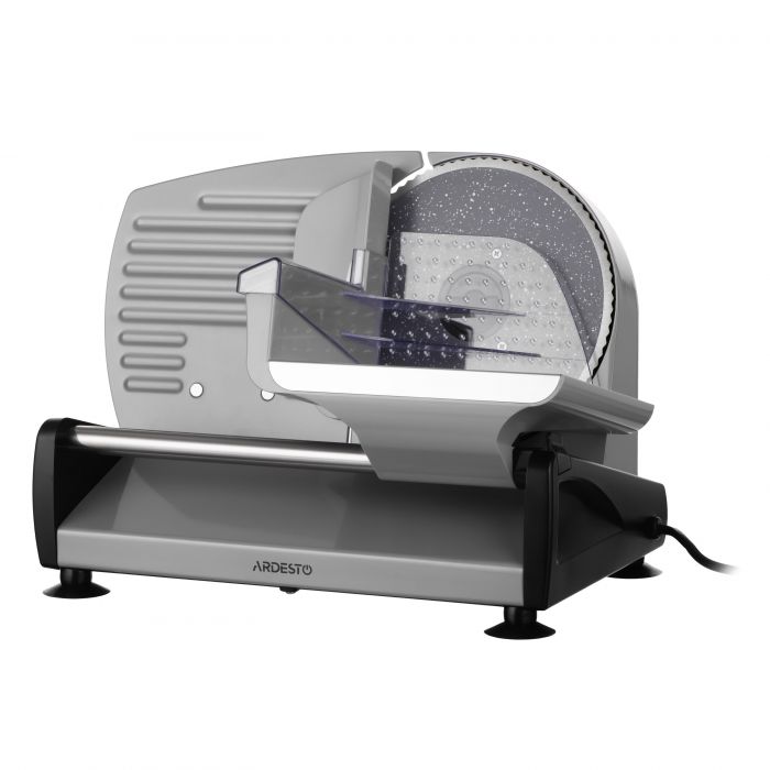 Скиборізка Ardesto, 250Вт, лезо-нержавіюча сталь з керамічним покриттям, діаметр ножа-190мм, корпус-метал/пластик, сіро-чорний Скиборізка Ardesto, 250Вт, лезо-нержавіюча сталь з керамічним покриттям, діаметр ножа-190мм, корпус-метал/пластик, сіро-чорний