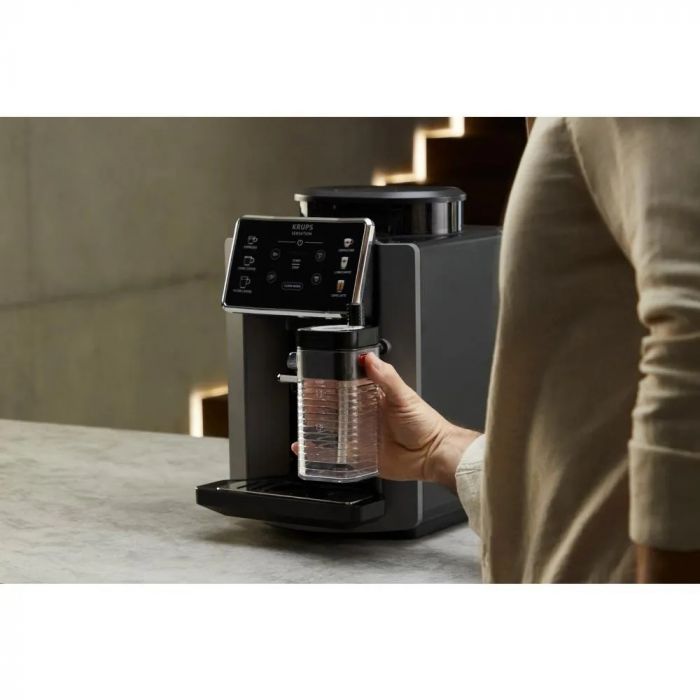 Кавомашина Krups Sensation Milk M90 1.7л, зерно, автомат.капучинатор, авторецептів - 6, чорний