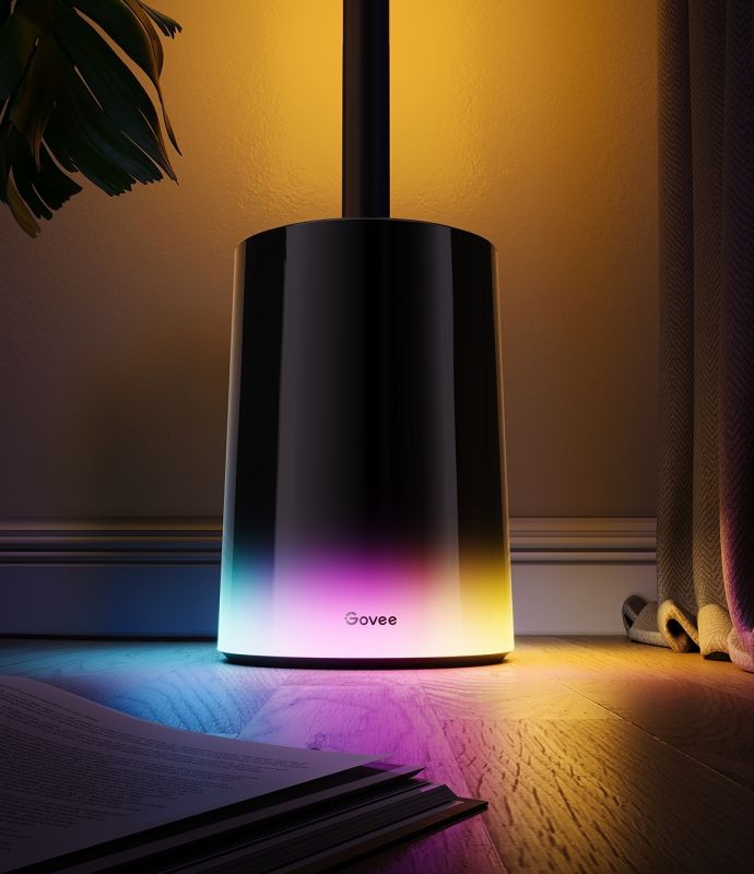 Торшер розумний Govee H607C Govee Floor Lamp 2, 1725Lm, RGBICWW, WI-FI/Bluetooth, чорний