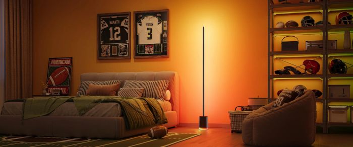 Торшер розумний Govee H607C Govee Floor Lamp 2, 1725Lm, RGBICWW, WI-FI/Bluetooth, чорний
